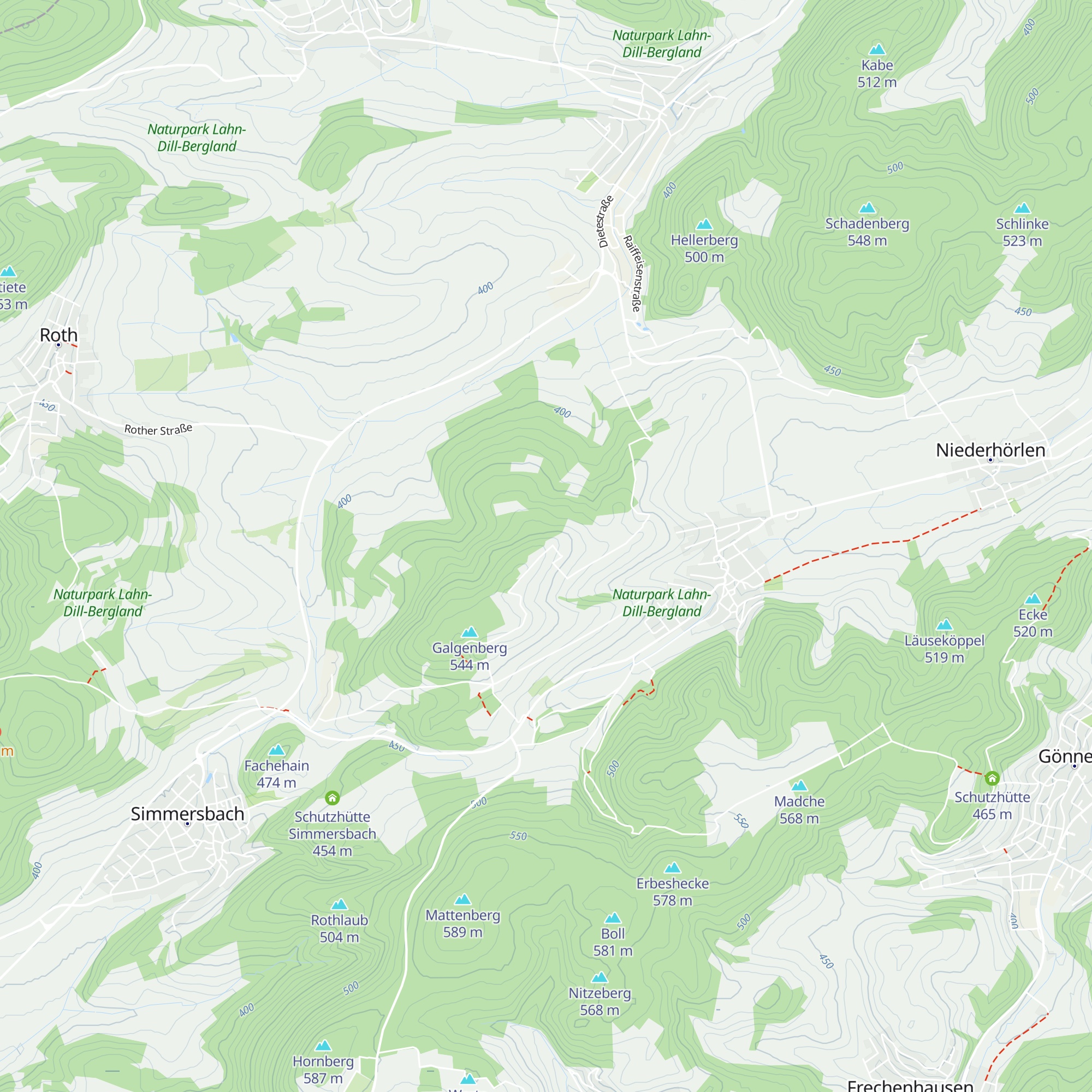 Schutzhütte Galgenberg map