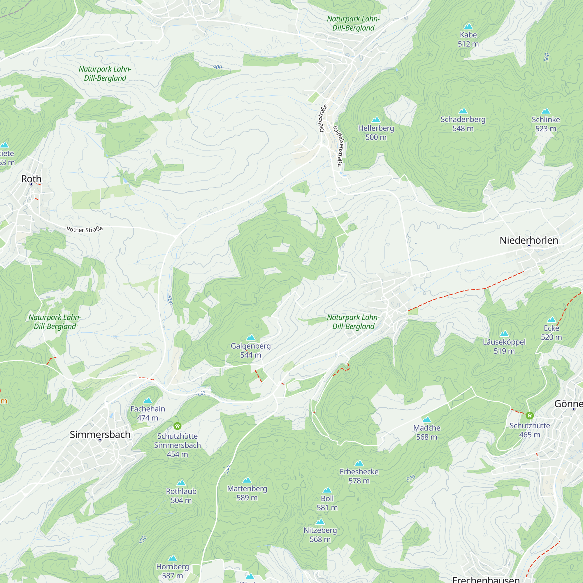 Schutzhütte Galgenberg map