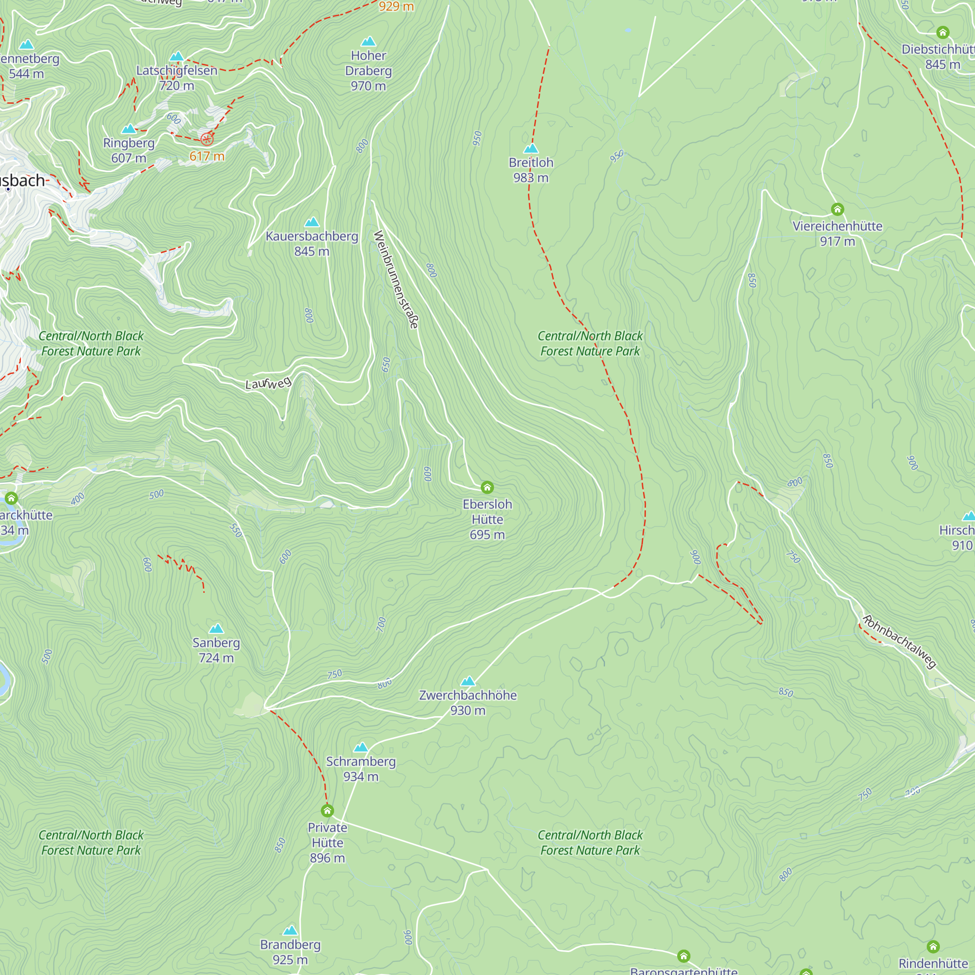 Ebersloh Hütte map