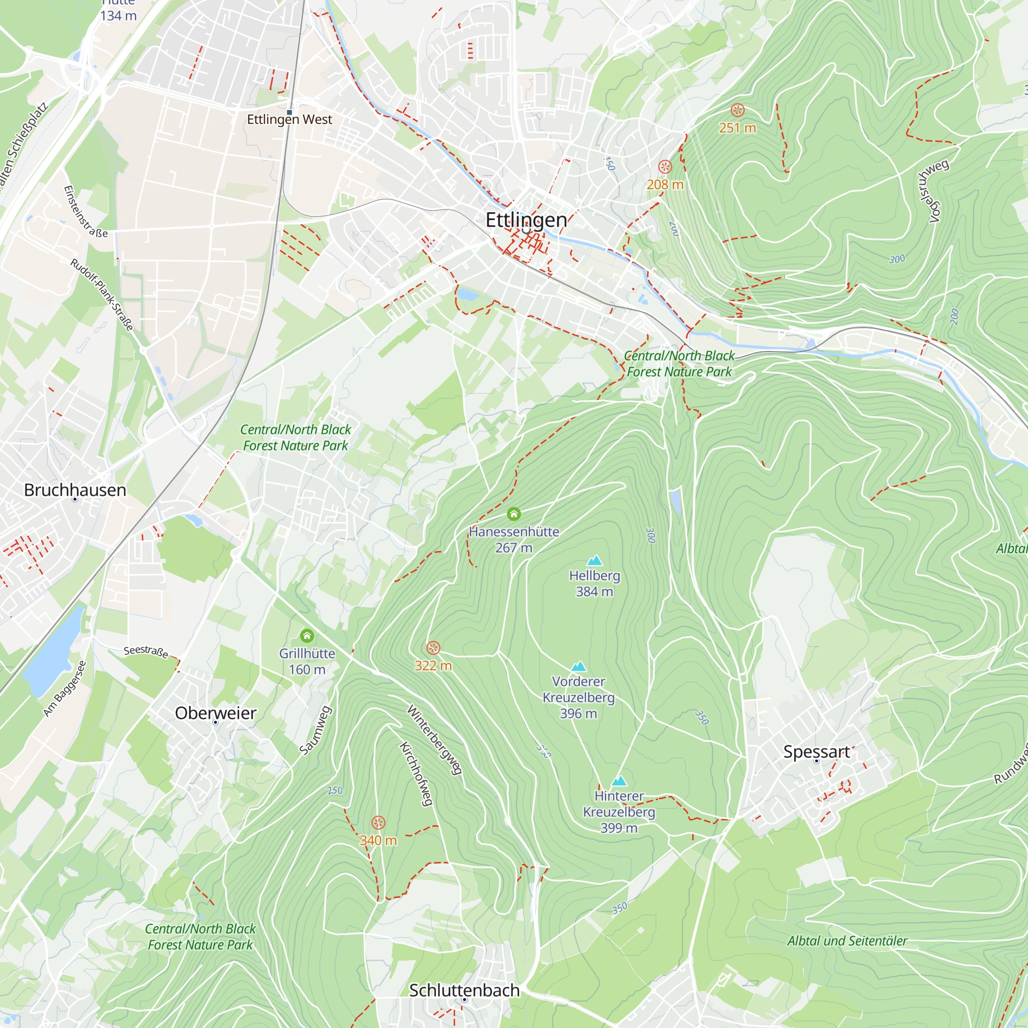 Hanessenhütte map