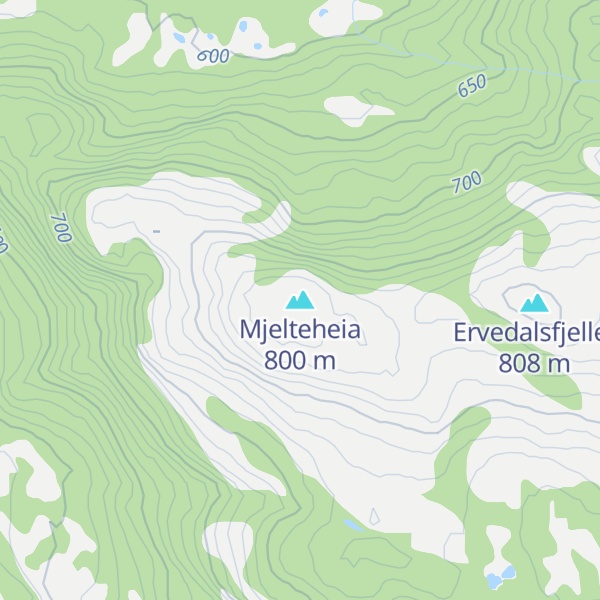 Map of Mjelteheia
