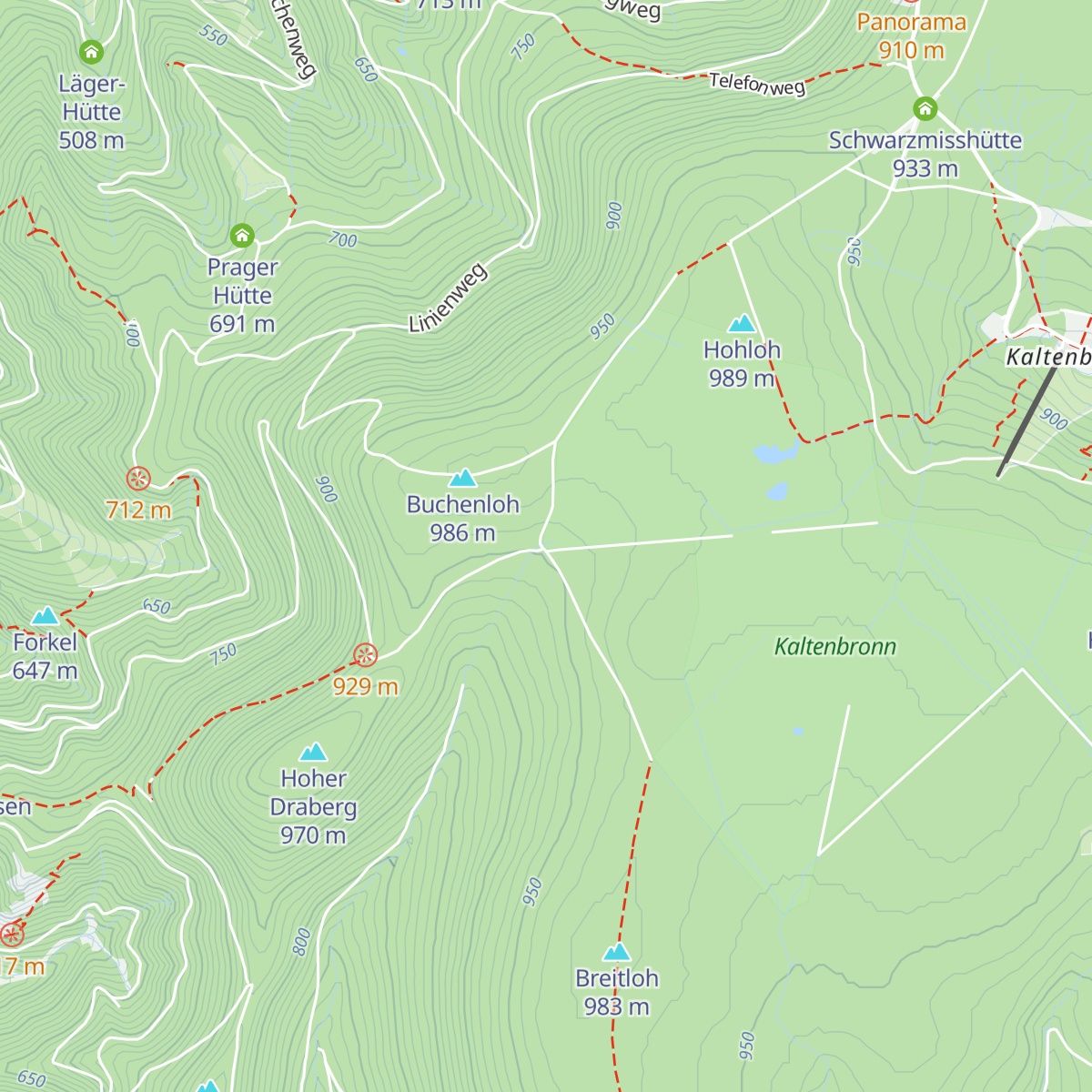 Prinzenhütte map