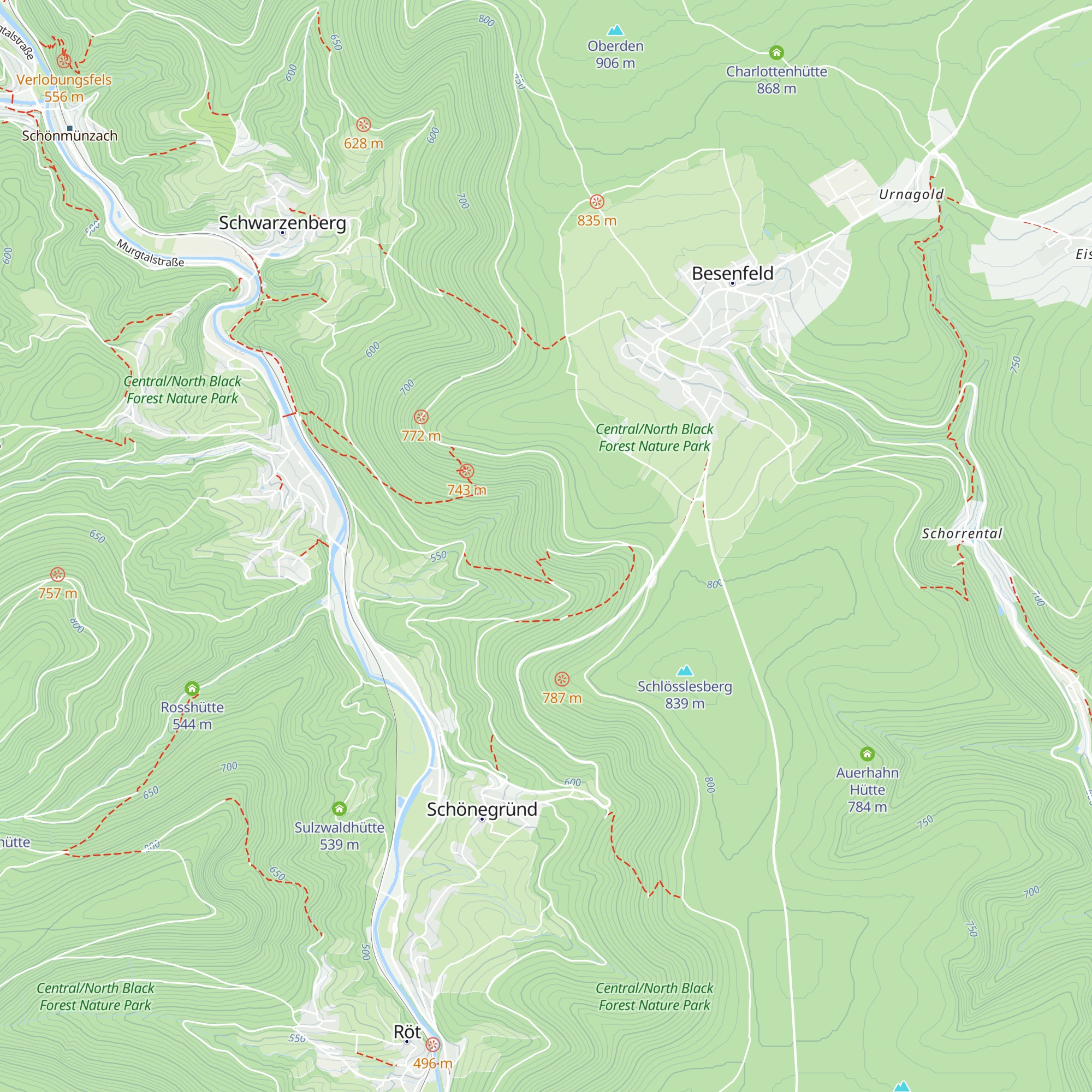 Eichboschhütte map