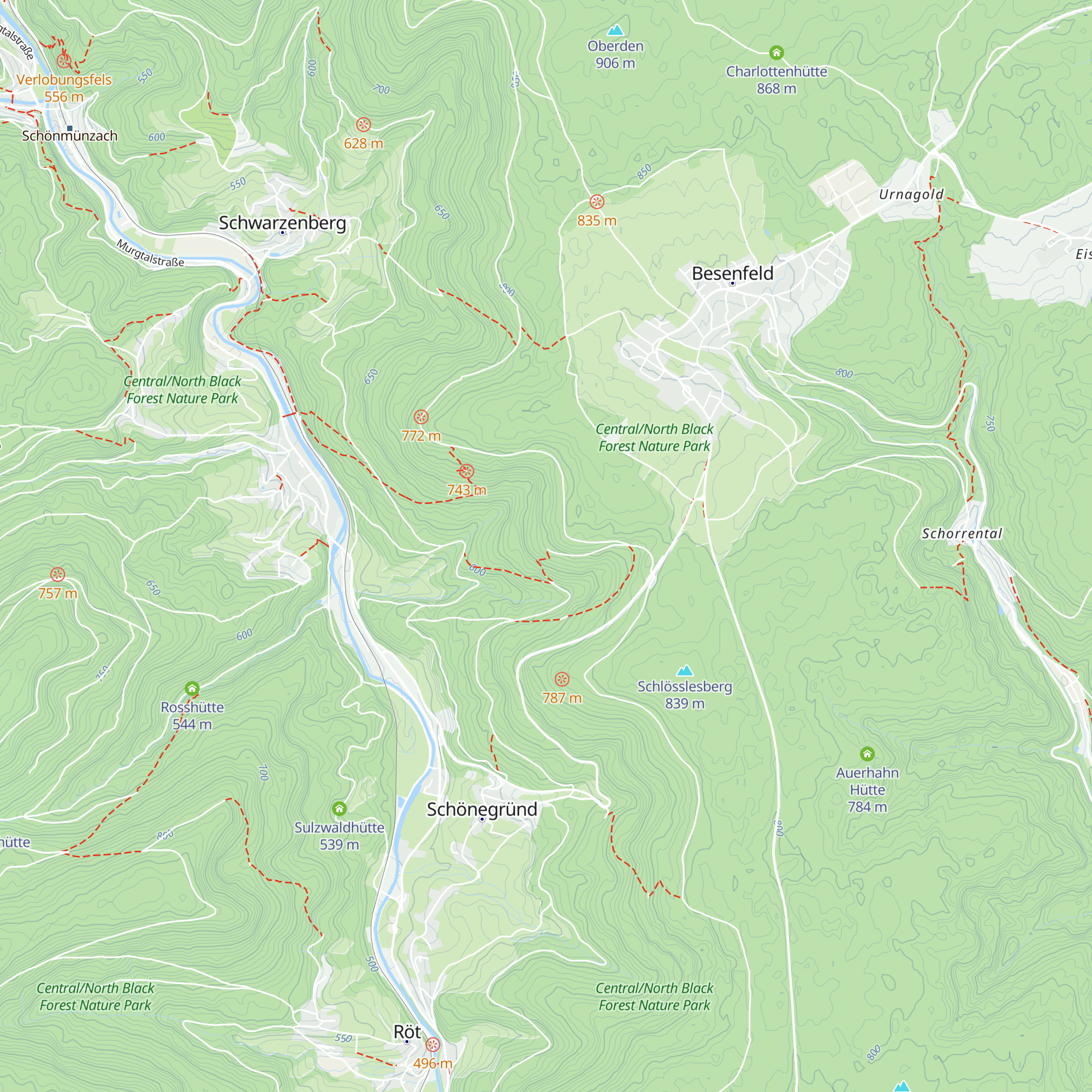 Eichboschhütte map