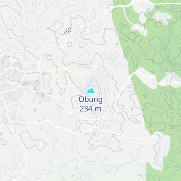 Map of Obung