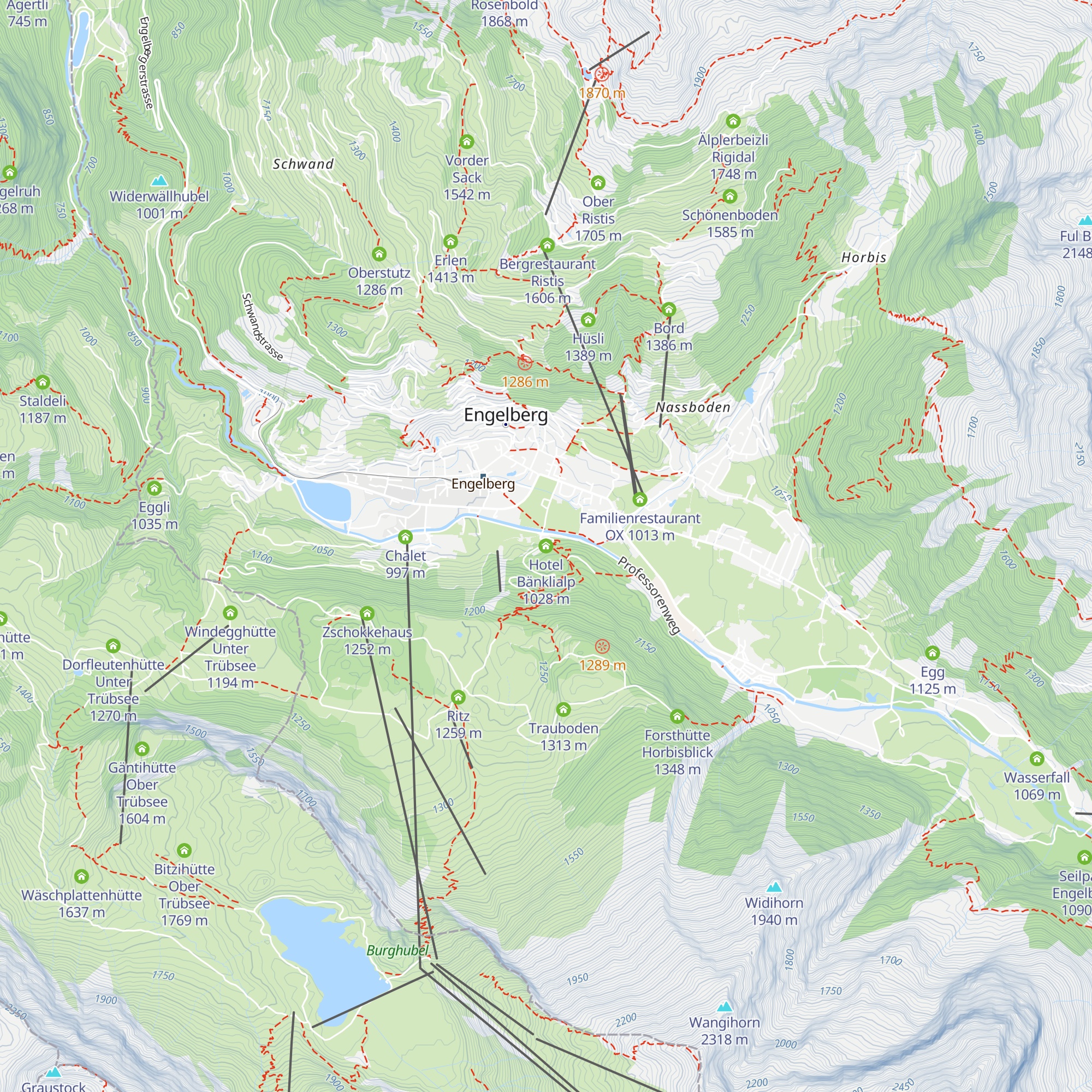 Hotel Bänklialp map