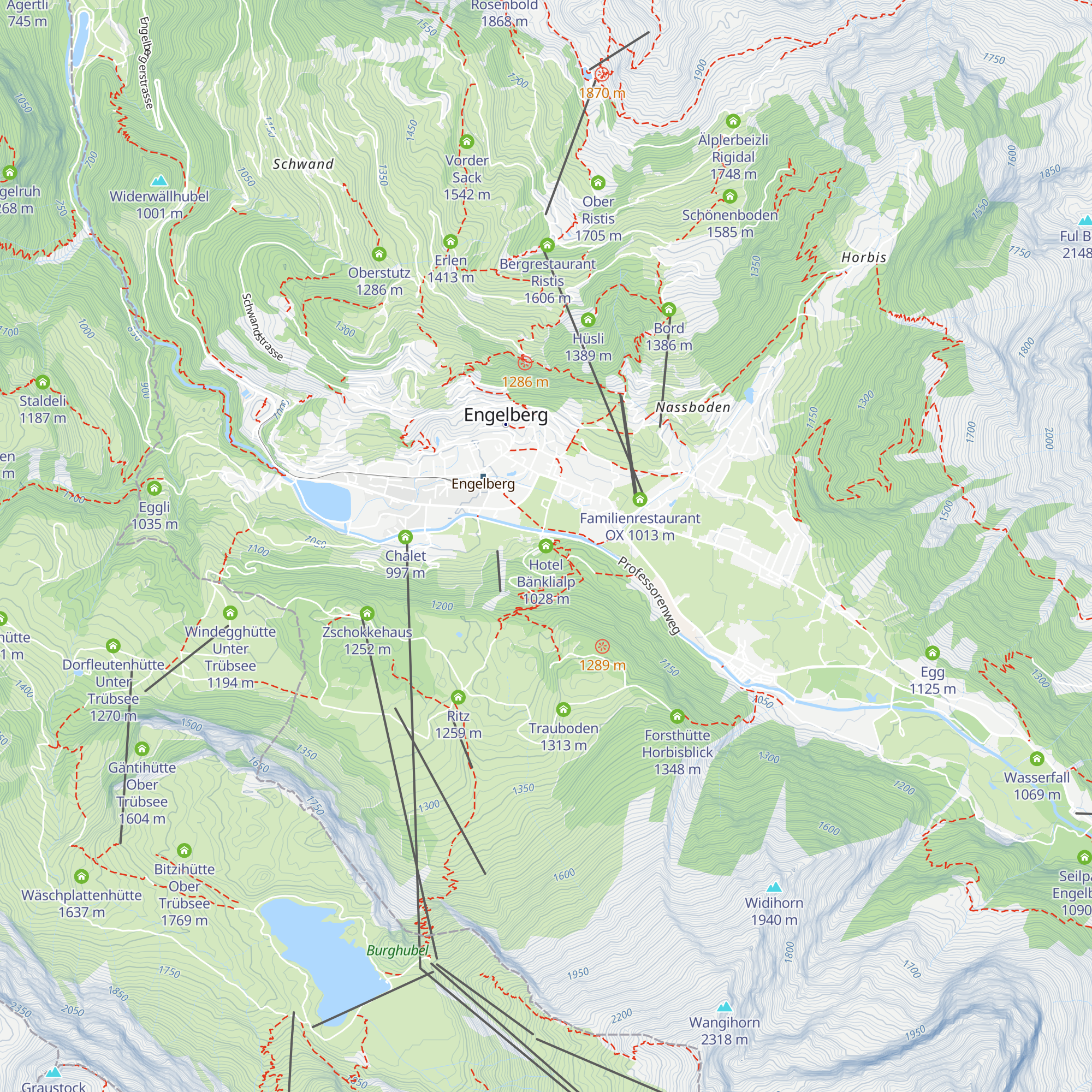 Hotel Bänklialp map