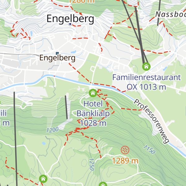 Map of Hotel Bänklialp