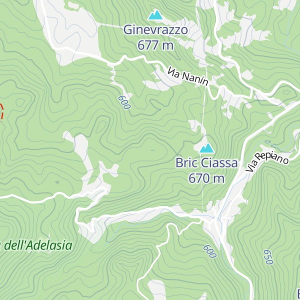 Map of Bric dei Mori