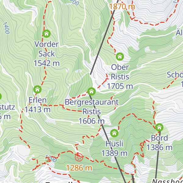 Map of Bergrestaurant Ristis
