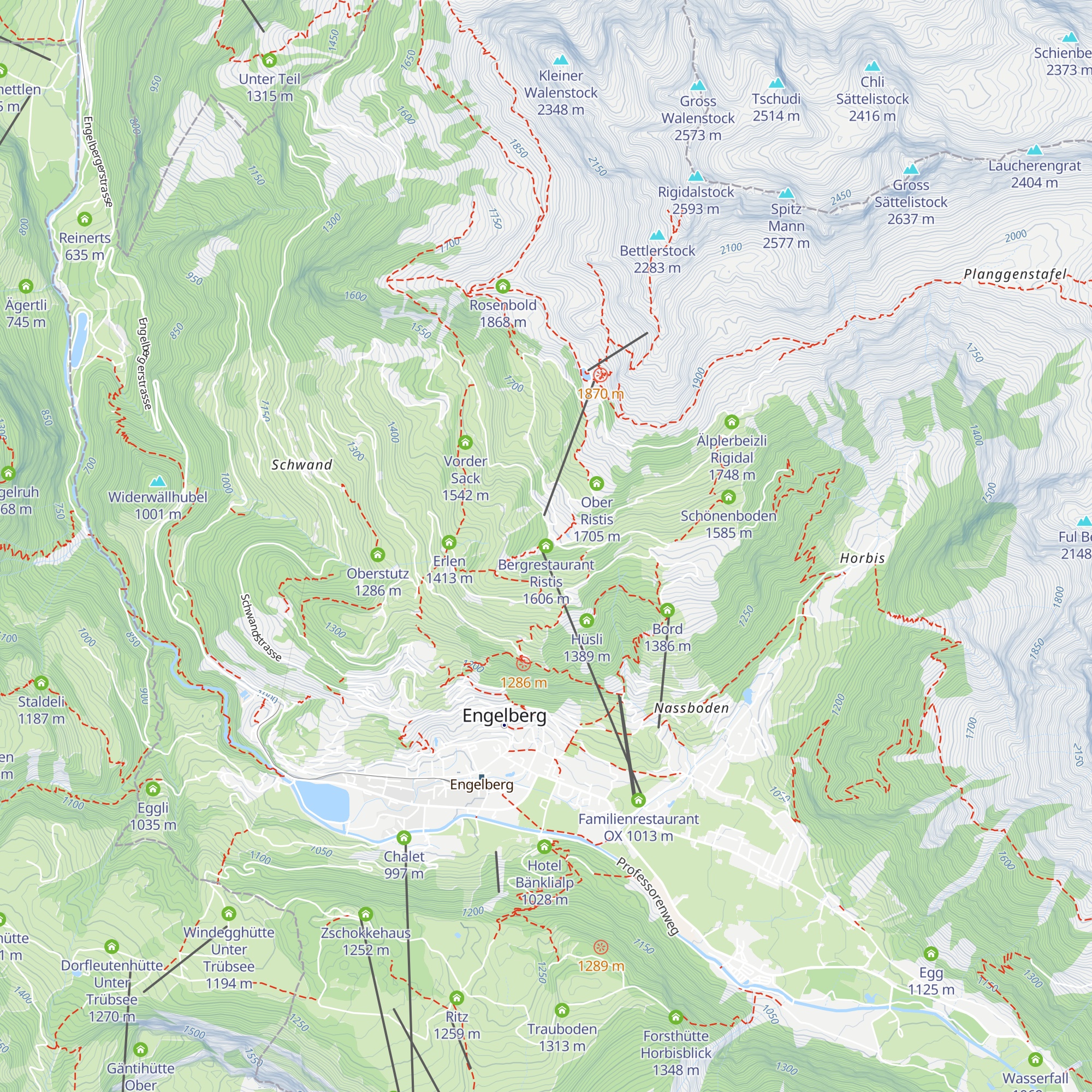 Bergrestaurant Ristis map