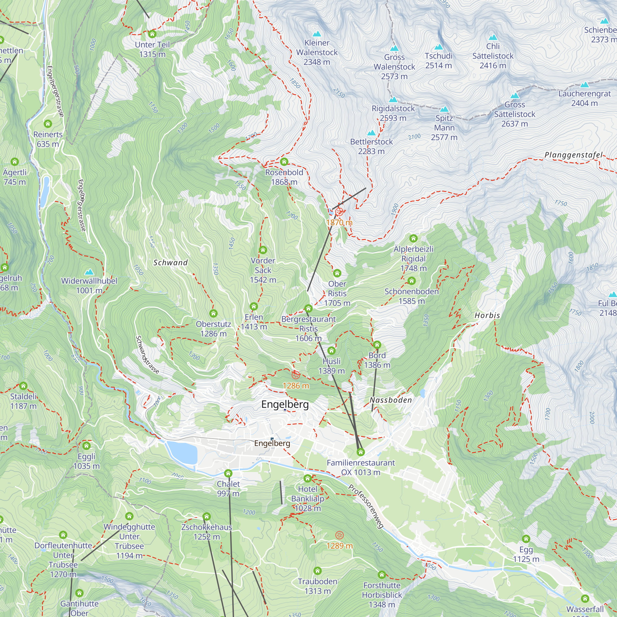 Bergrestaurant Ristis map