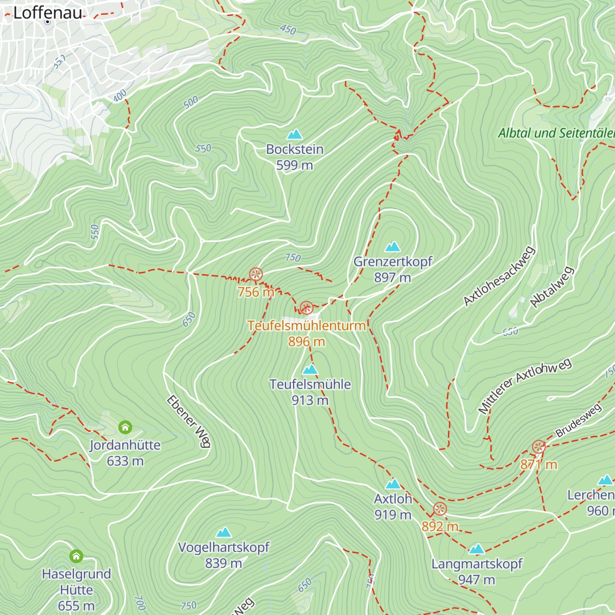 Wanderheim Teufelsmühle map