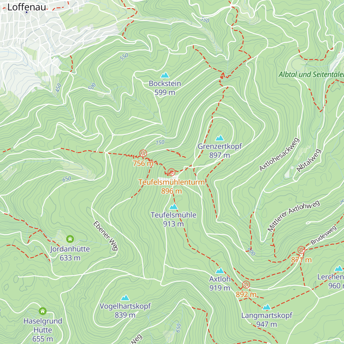 Wanderheim Teufelsmühle map