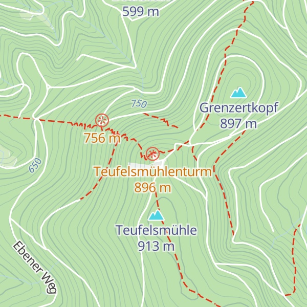 Map of Wanderheim Teufelsmühle