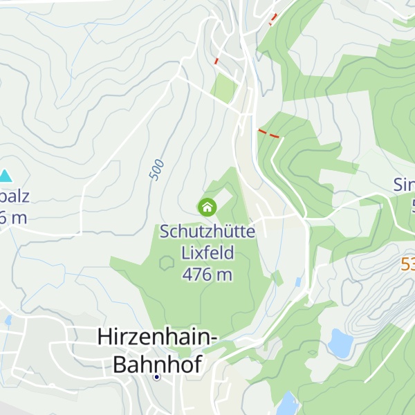 Map of Schutzhütte Lixfeld