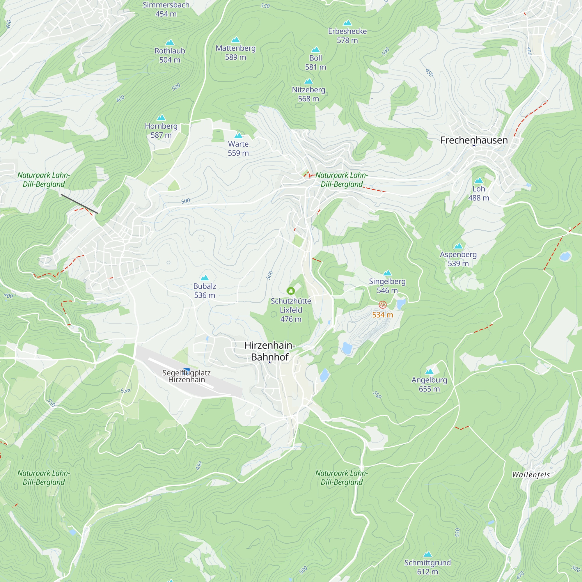 Schutzhütte Lixfeld map