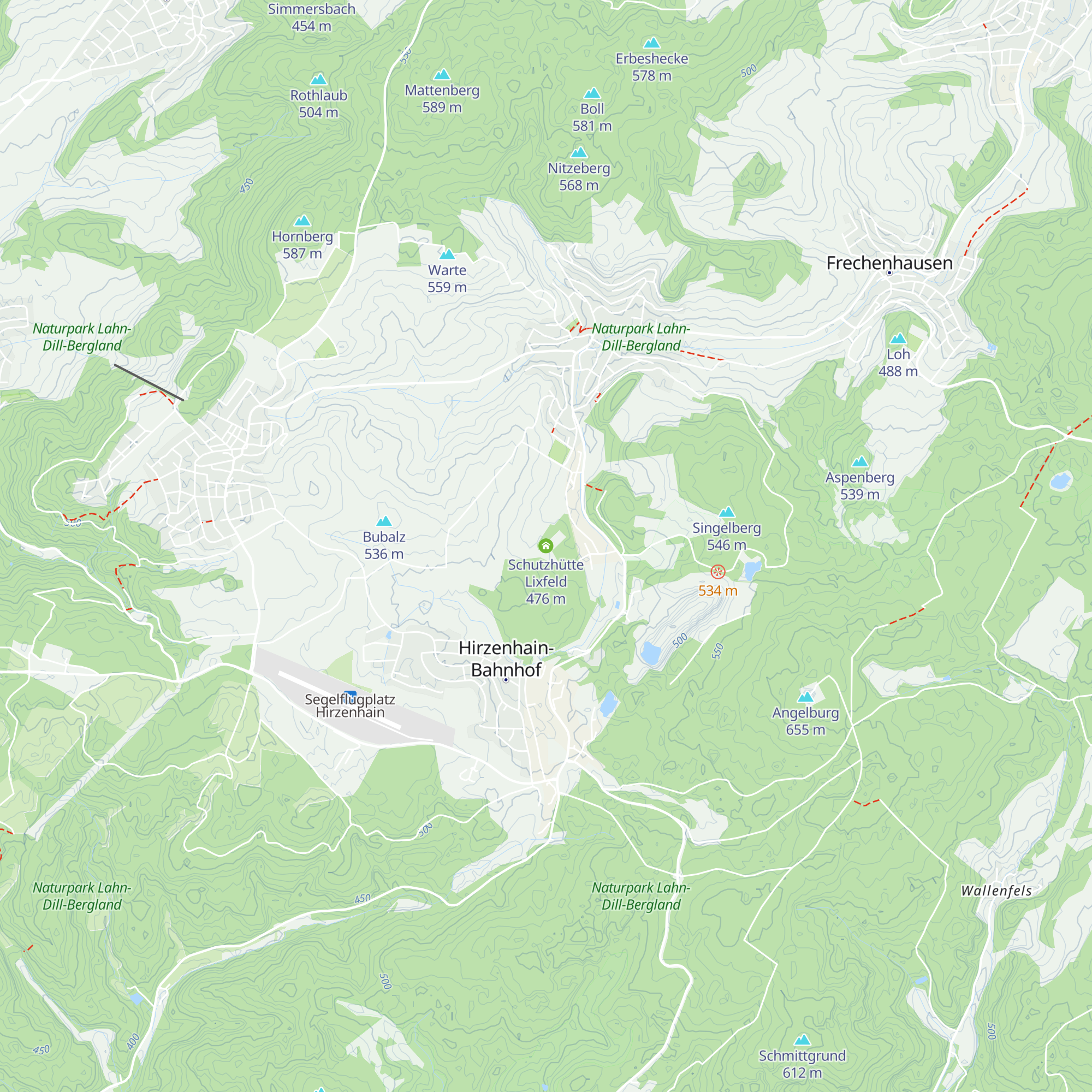 Schutzhütte Lixfeld map