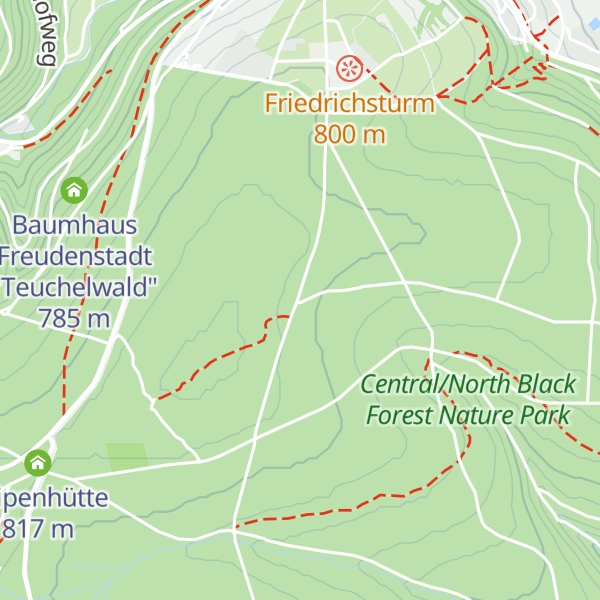 Map of Wildhütte