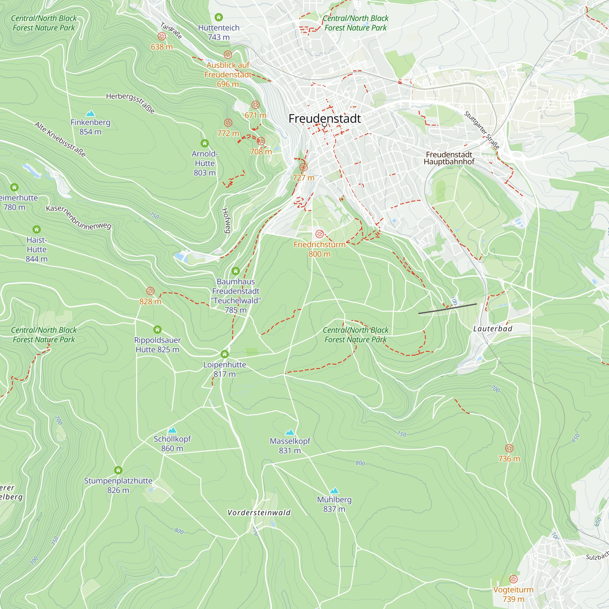 Wildhütte map