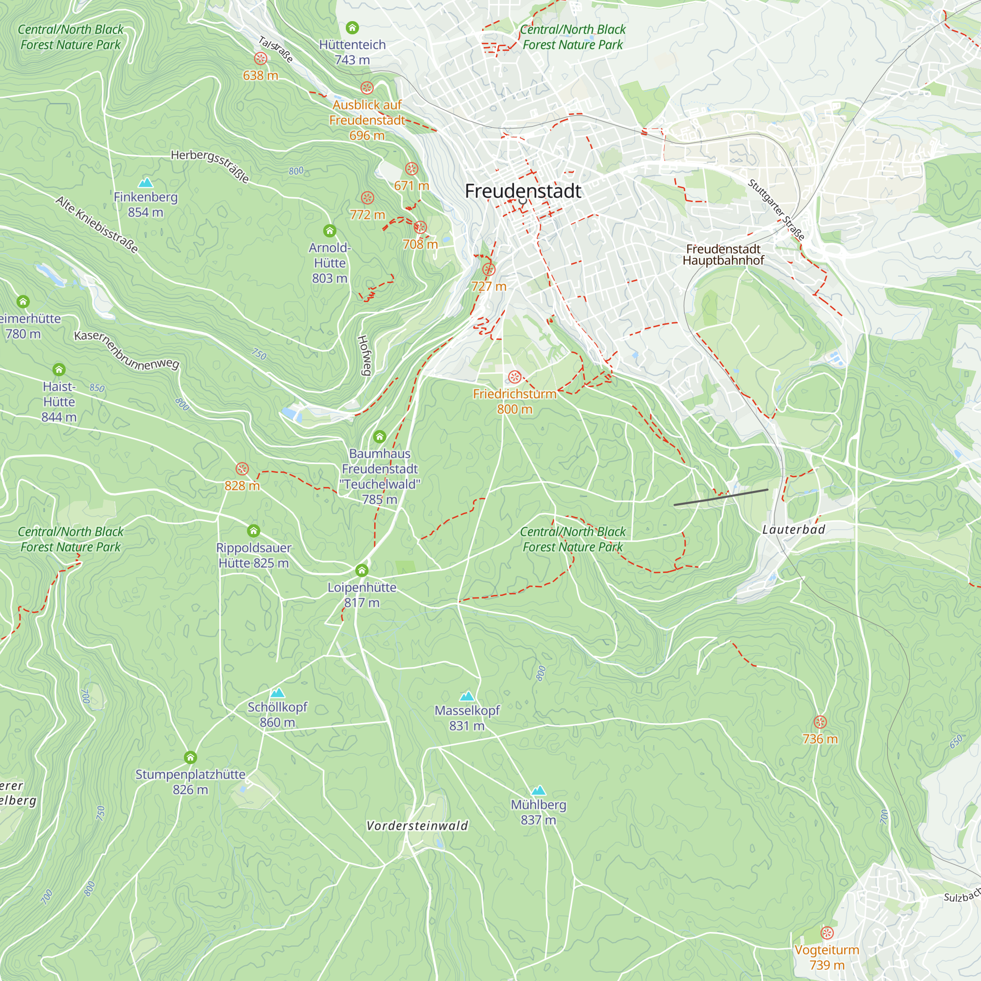 Wildhütte map