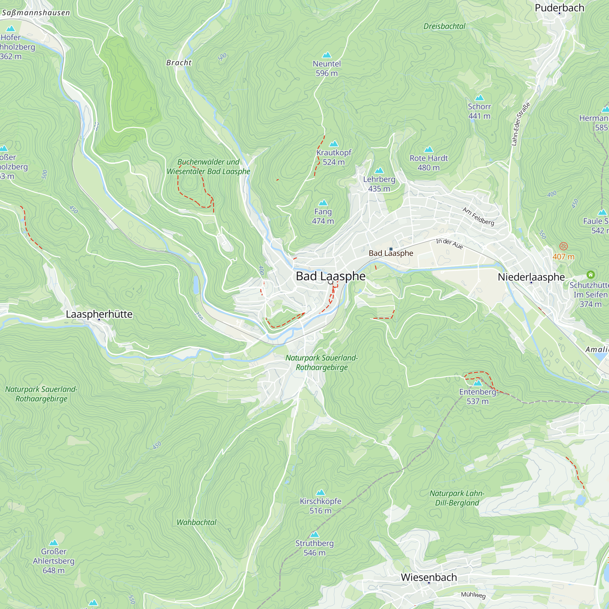 Berghaus Sieben map