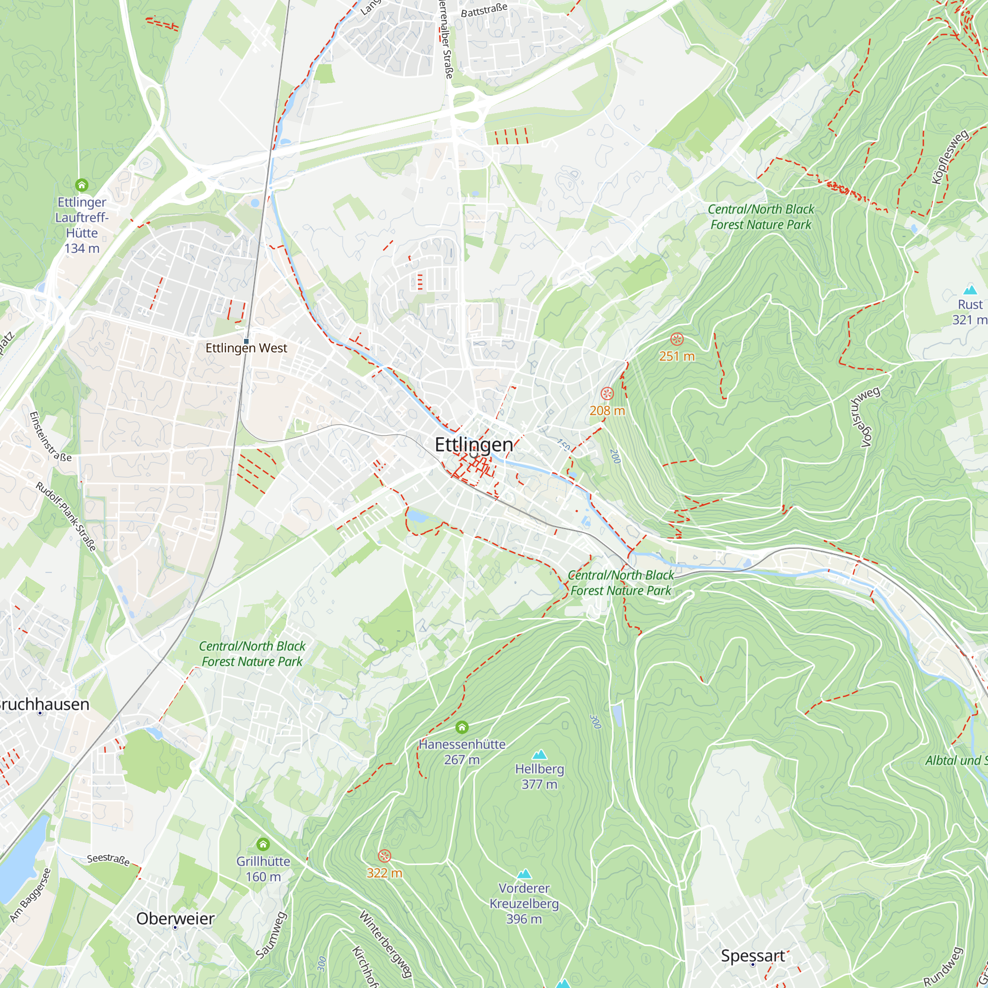 KVV Kundenzentrum Ettlingen map