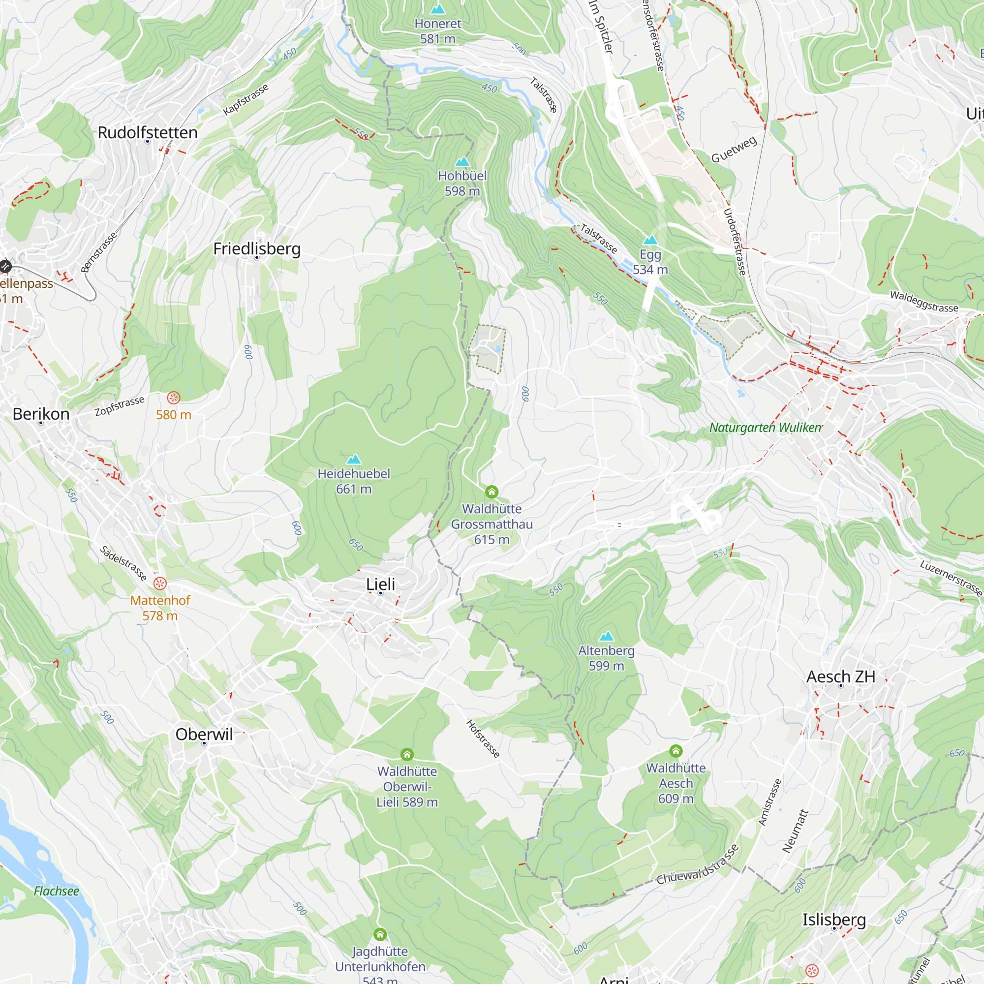 Waldhütte Grossmatthau map