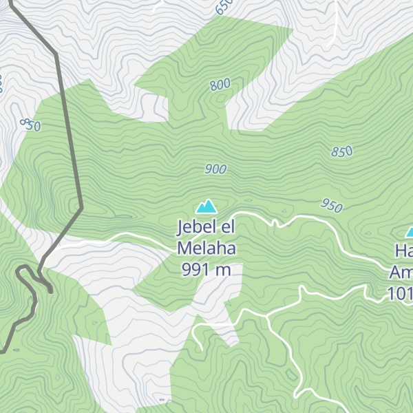 Map of Jebel el Melaha
