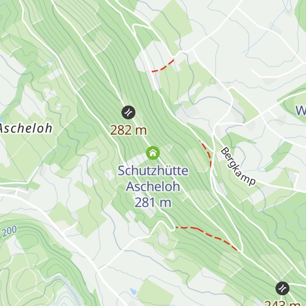 Map of Schutzhütte Ascheloh