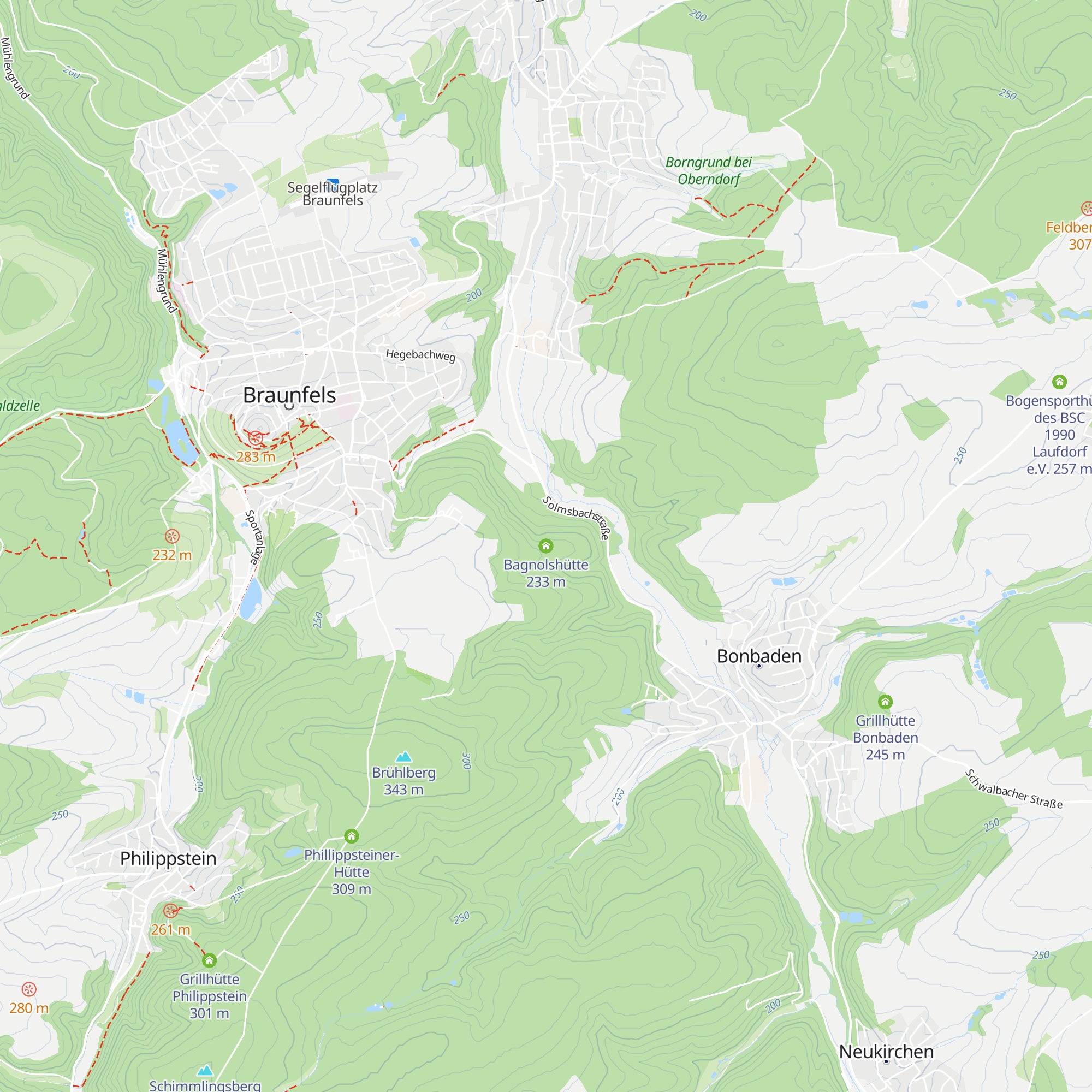 Bagnolshütte map