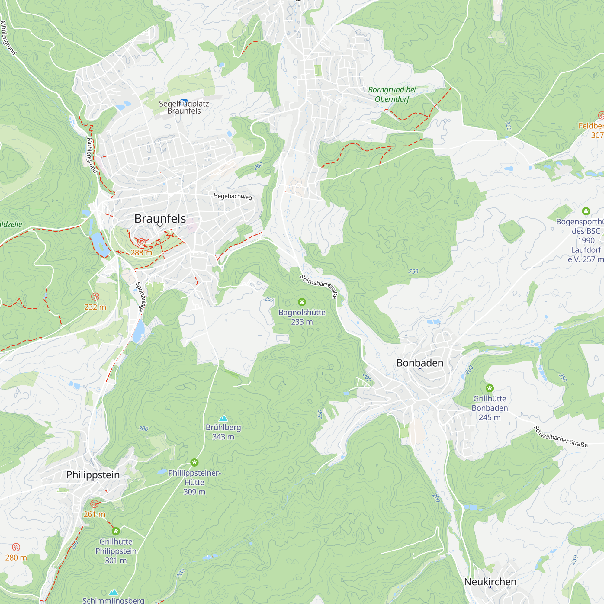 Bagnolshütte map