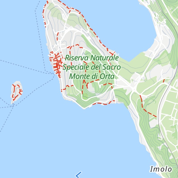 Map of Sacro Monte di Orta