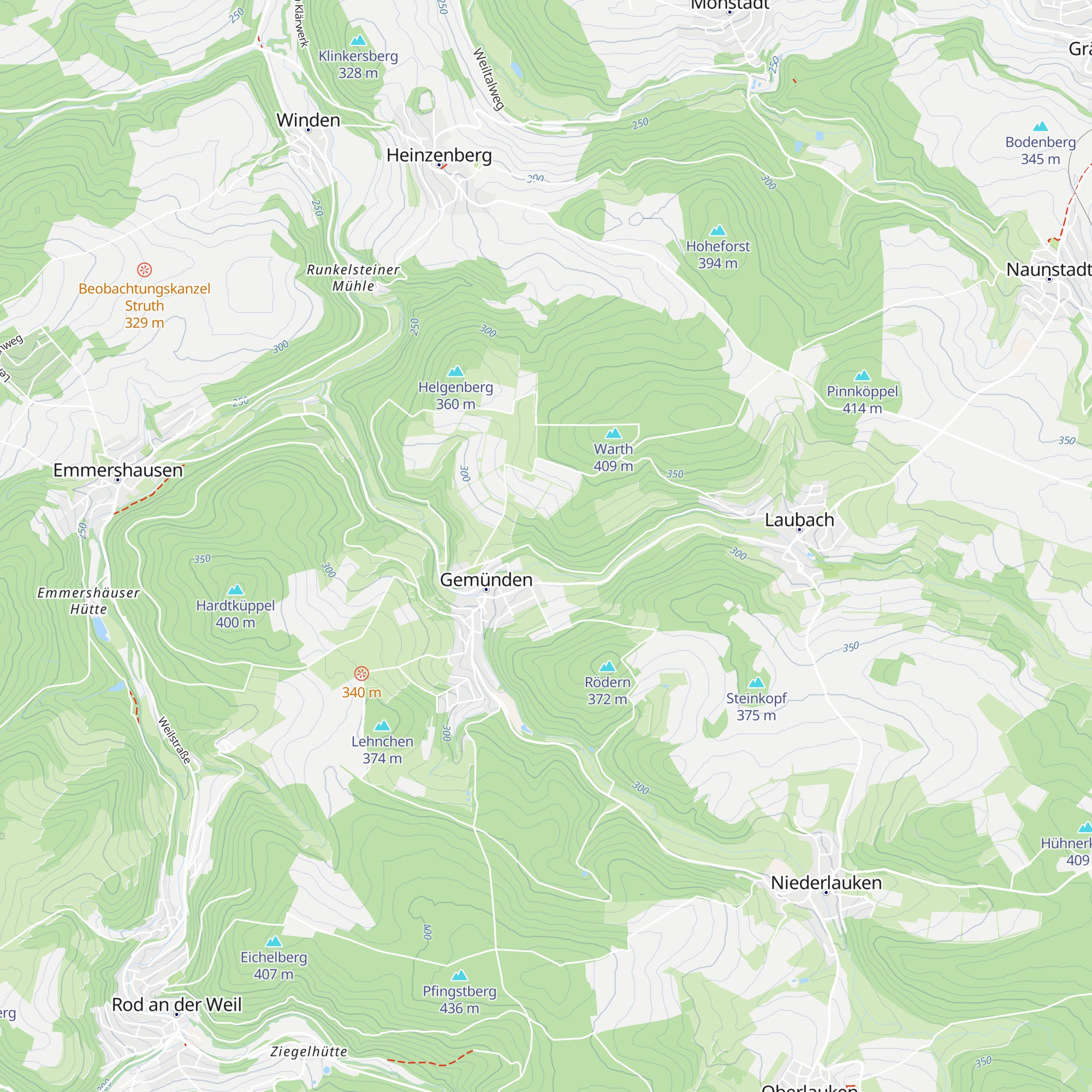Schutzhütte "Eichholz" map