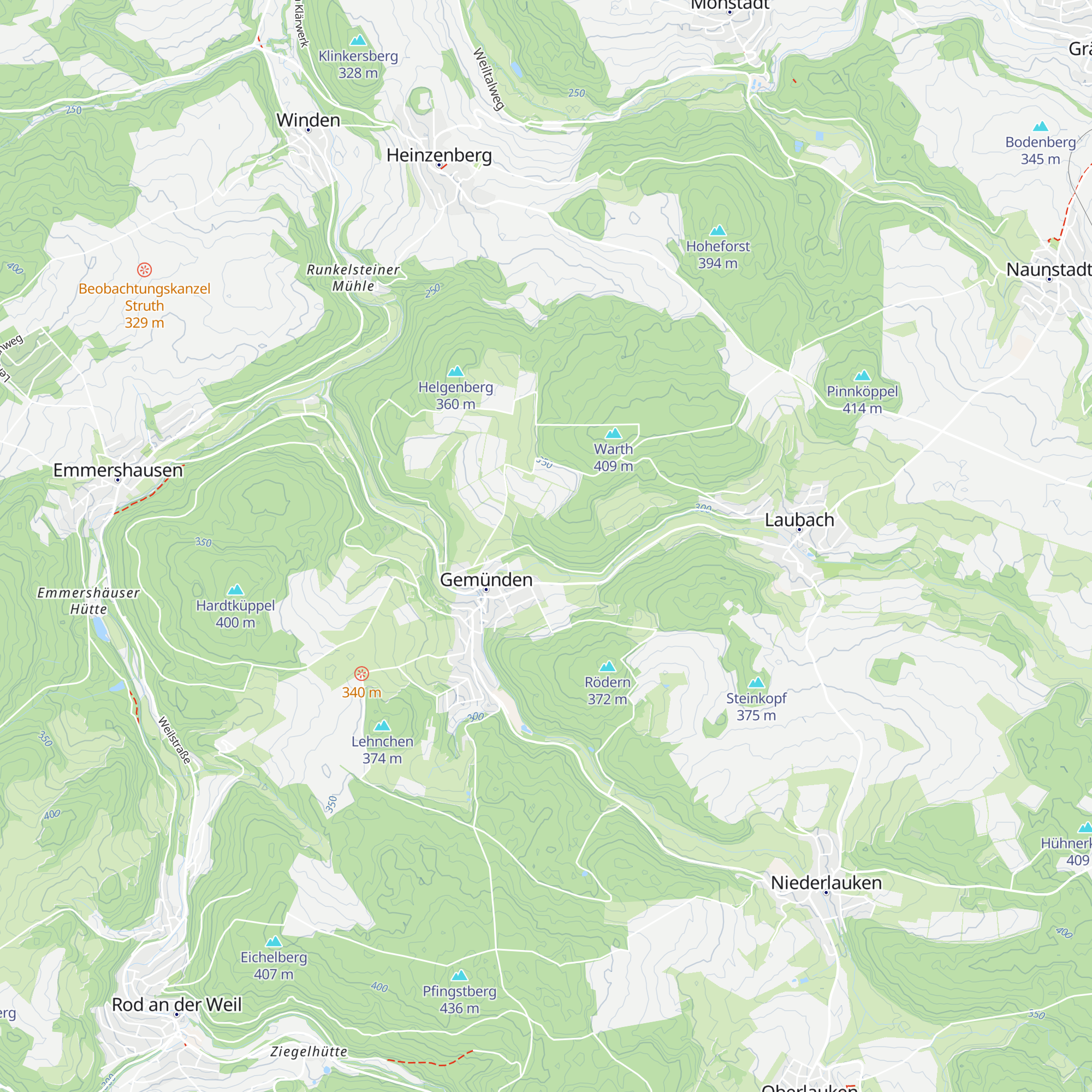 Schutzhütte "Eichholz" map