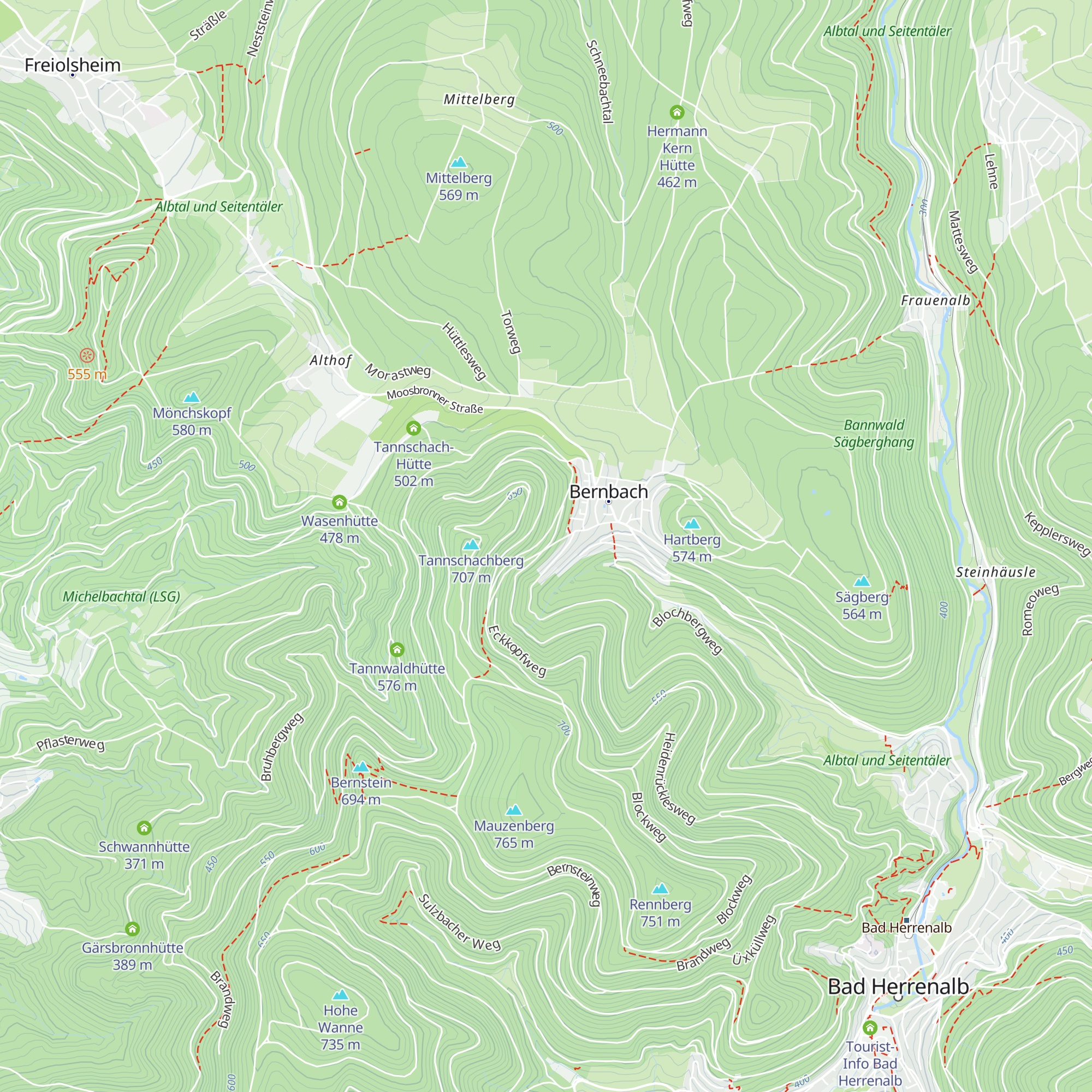 Spitzweghütte map