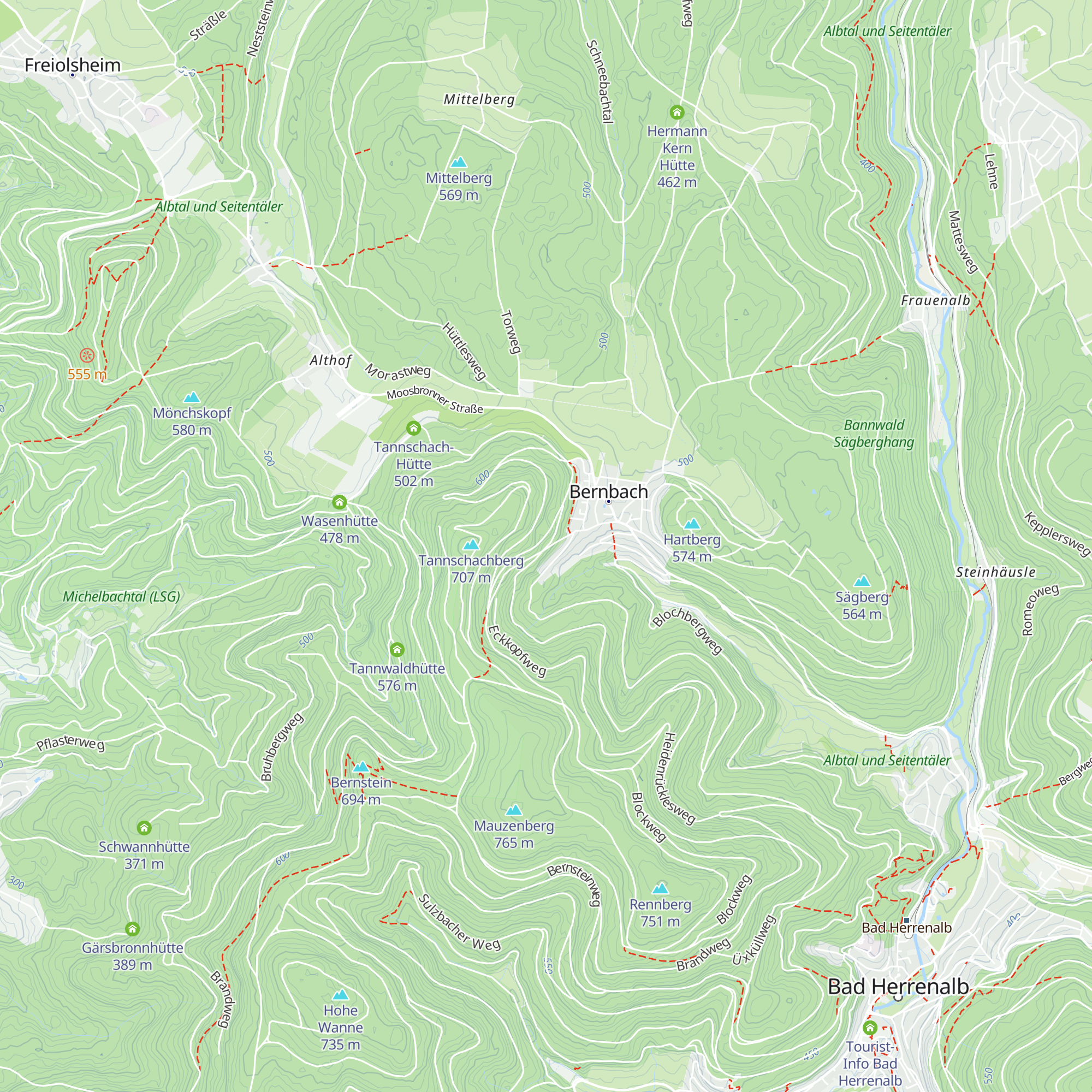 Spitzweghütte map