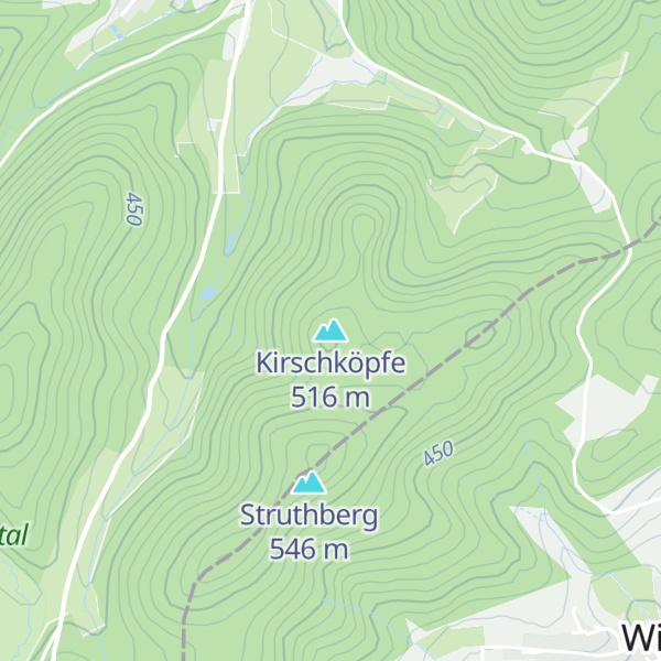 Map of Kirschköpfe
