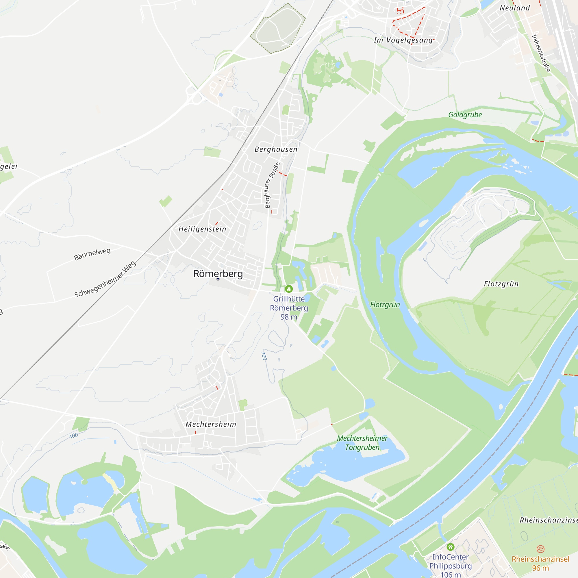 Grillhütte Römerberg map