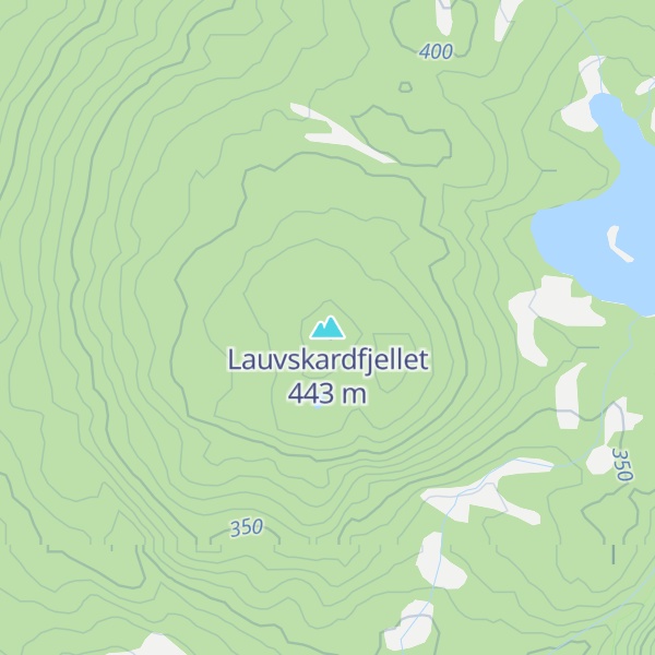 Map of Lauvskardfjellet