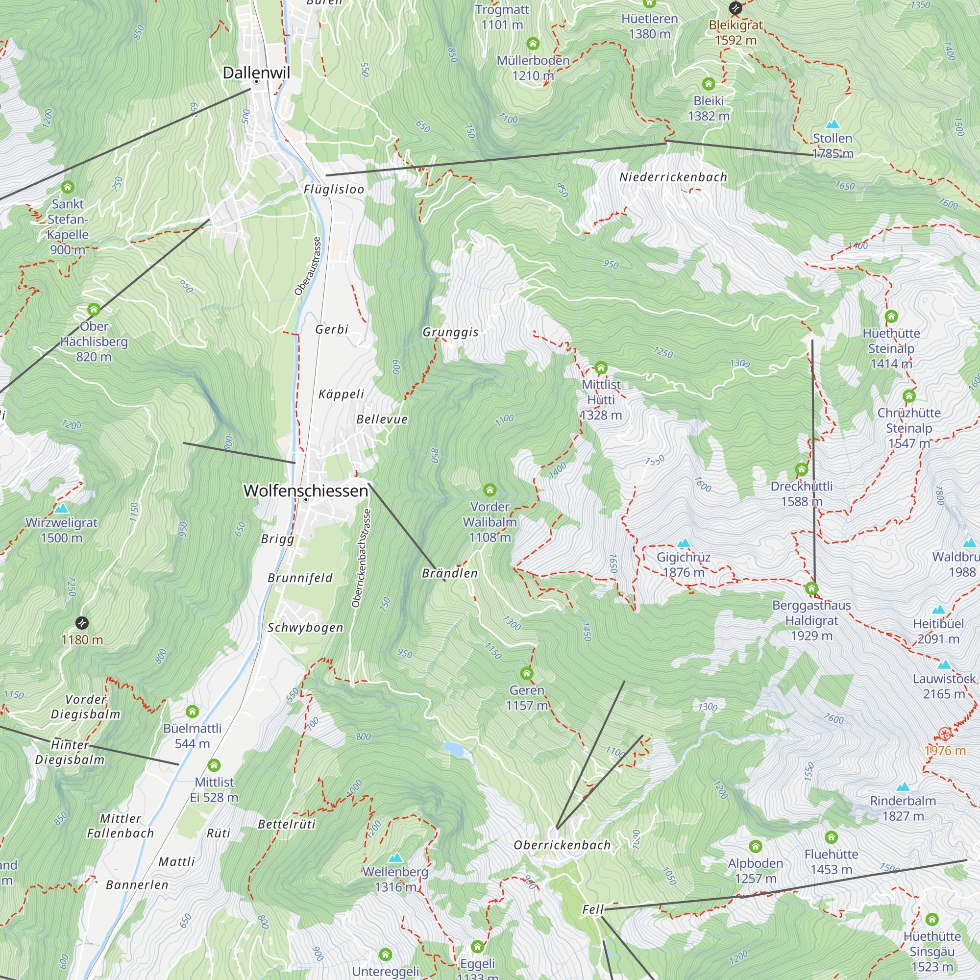 Vorder Walibalm map