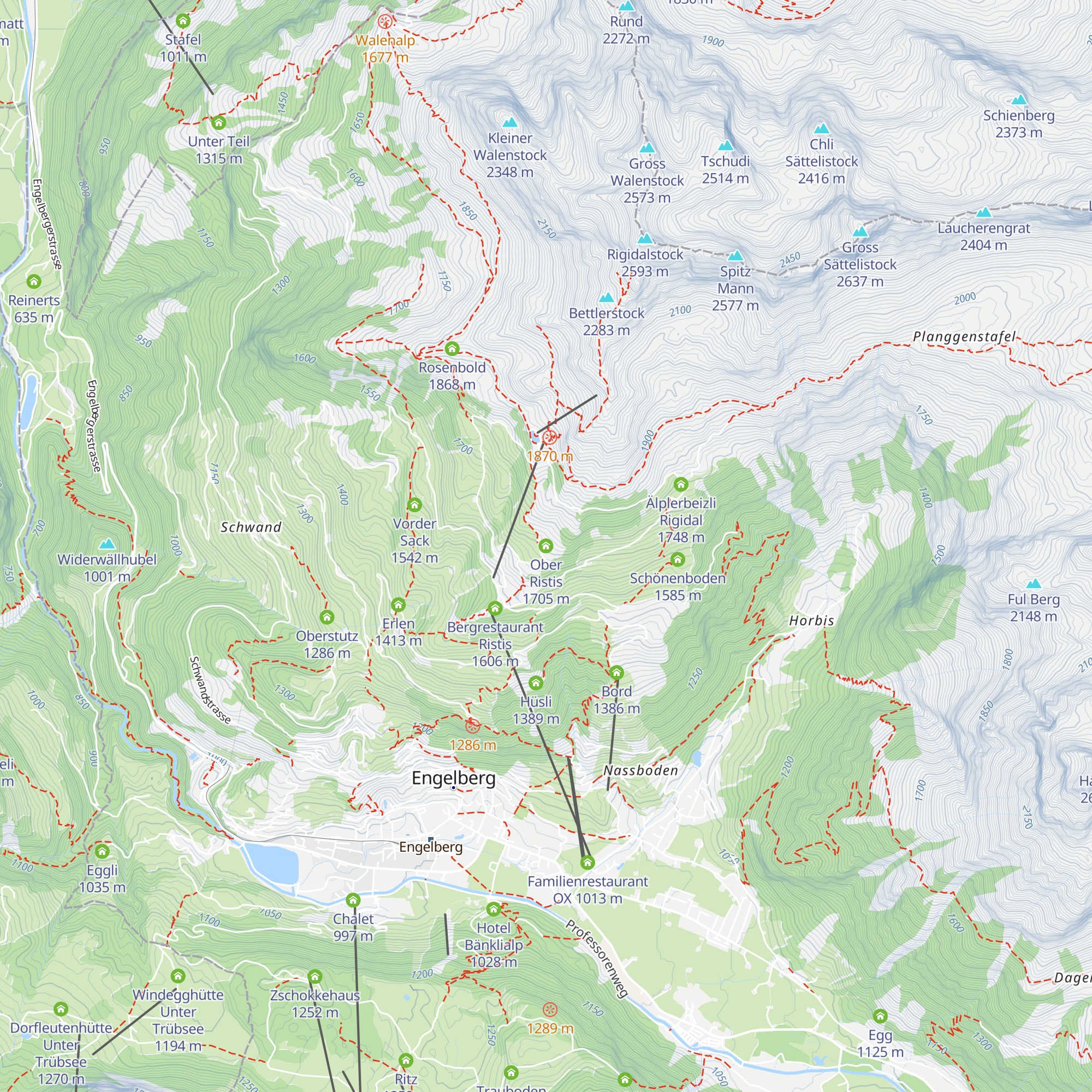 Ober Ristis map