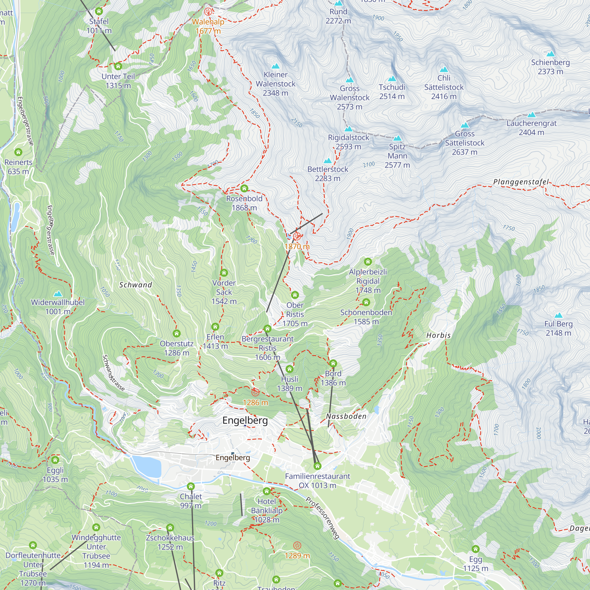 Ober Ristis map