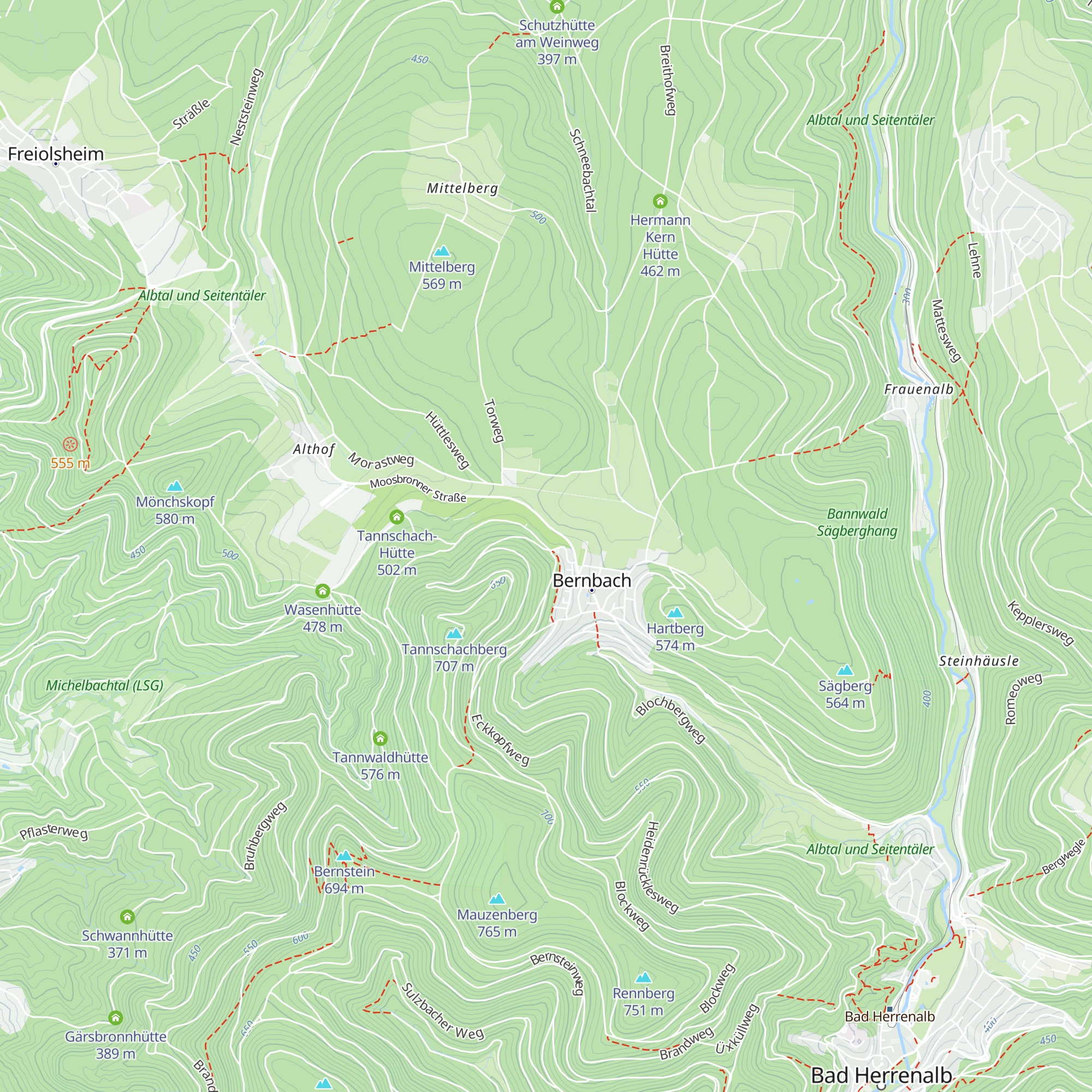 Spitzhütte map