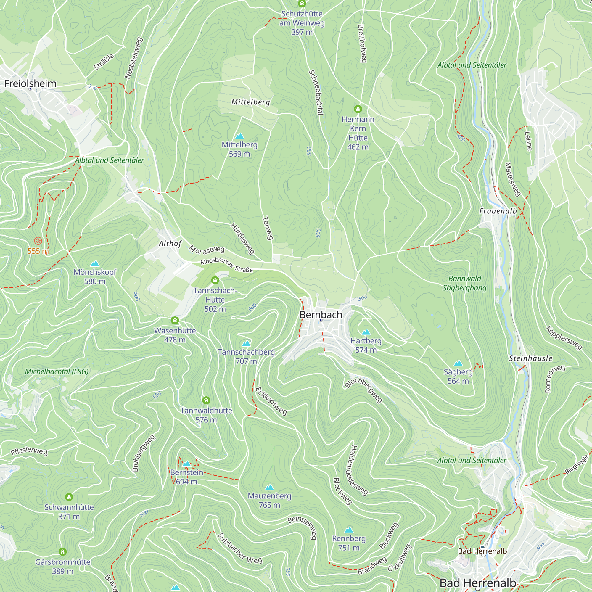 Spitzhütte map