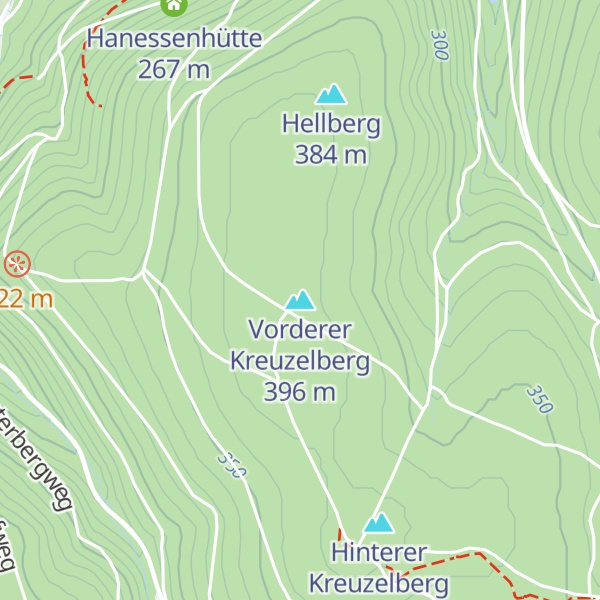 Map of Vorderer Kreuzelberg