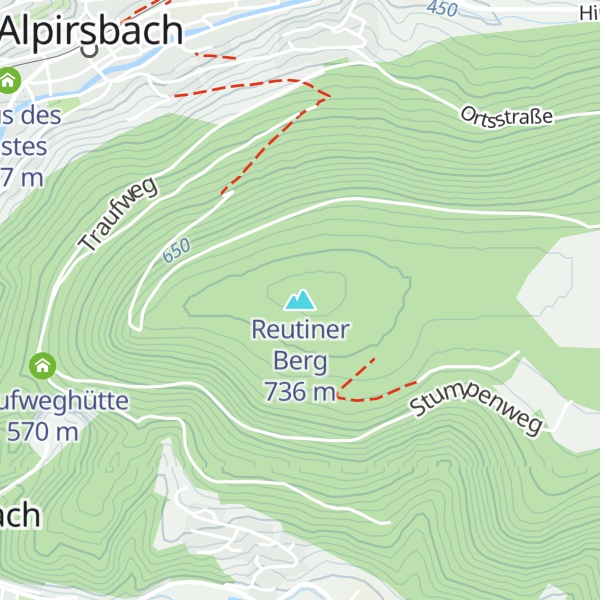 Map of Reutiner Berg