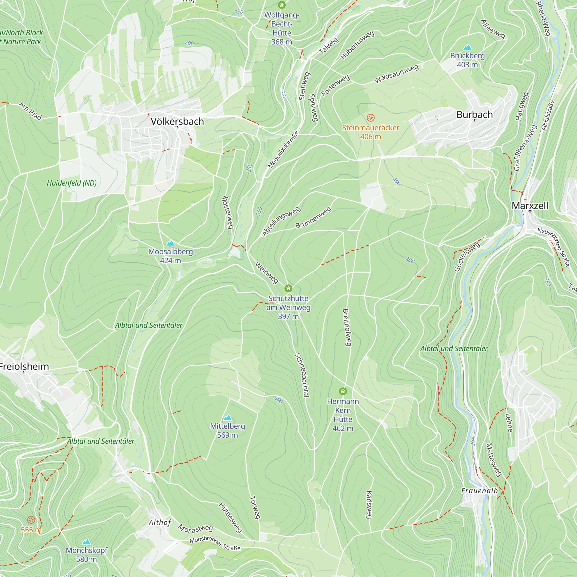 Schutzhütte am Weinweg map