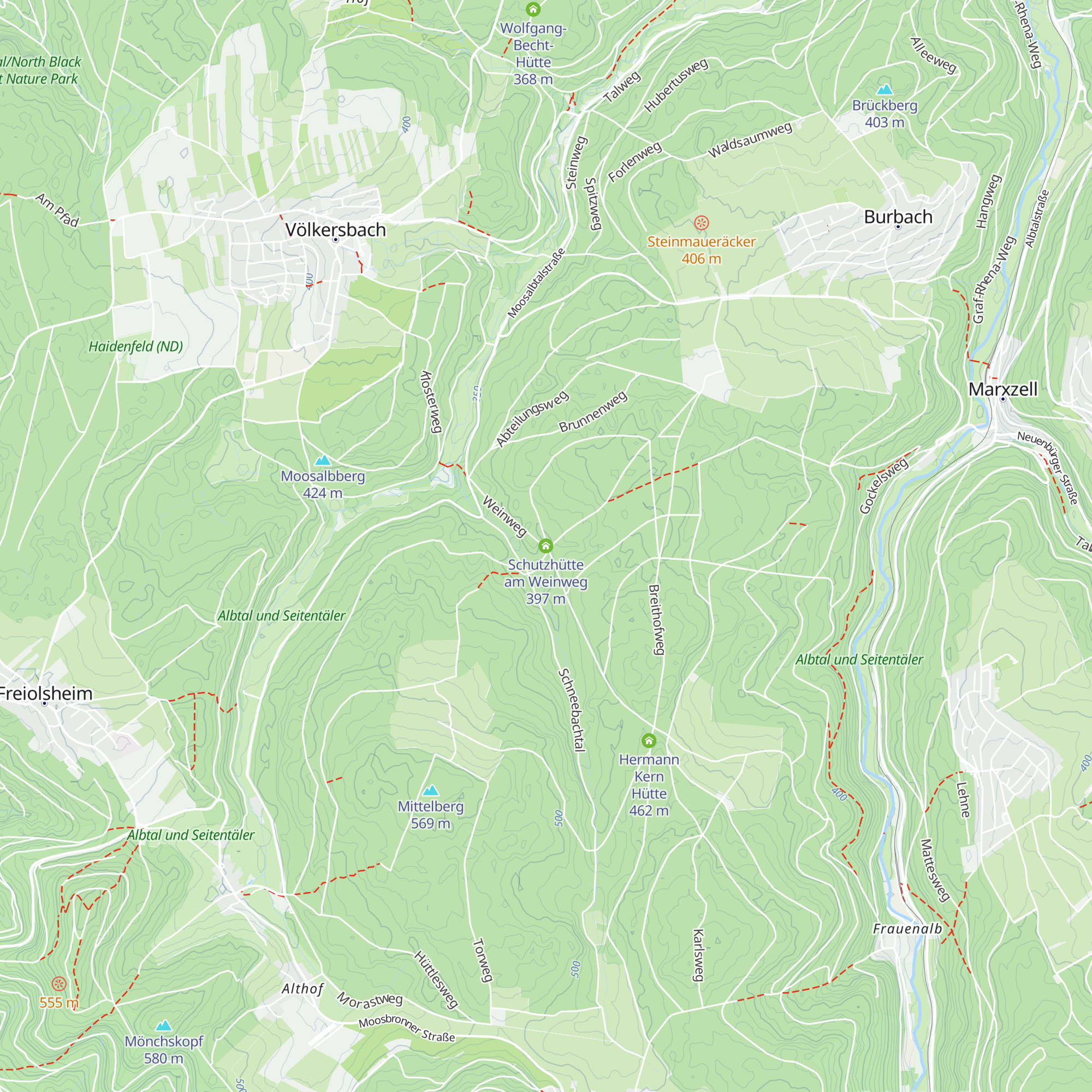 Schutzhütte am Weinweg map