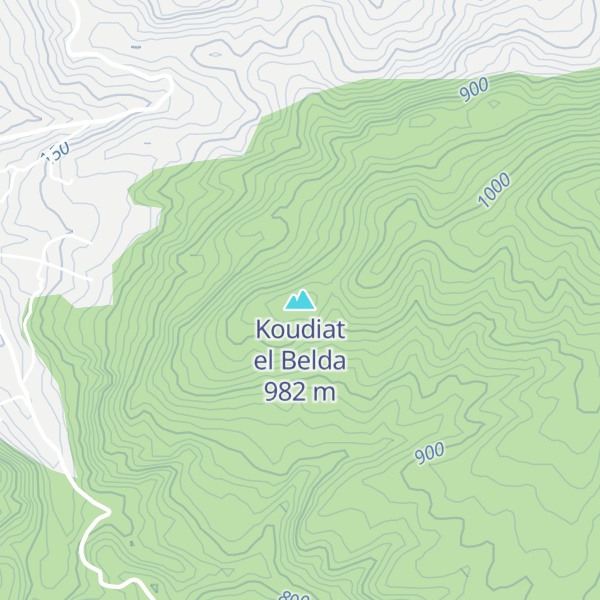 Map of Koudiat el Belda